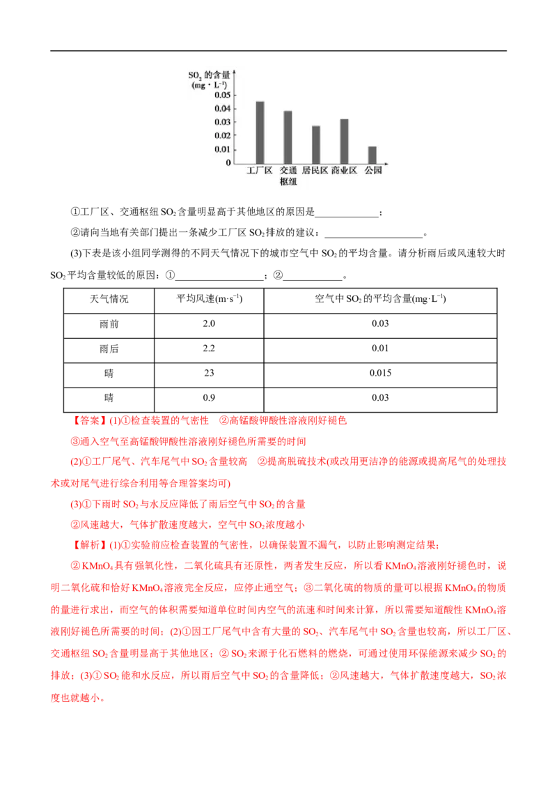 考点10硫及其化合物（解析版）_05高考化学_通用版（老高考）复习资料_2023年复习资料_一轮复习_备战2023年高考化学一轮复习考点帮（全国通用）