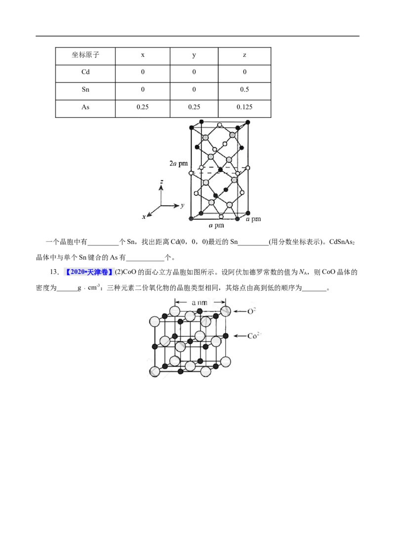 考点48晶体结构与性质（原卷版）_05高考化学_通用版（老高考）复习资料_2023年复习资料_一轮复习_备战2023年高考化学一轮复习考点帮（全国通用）