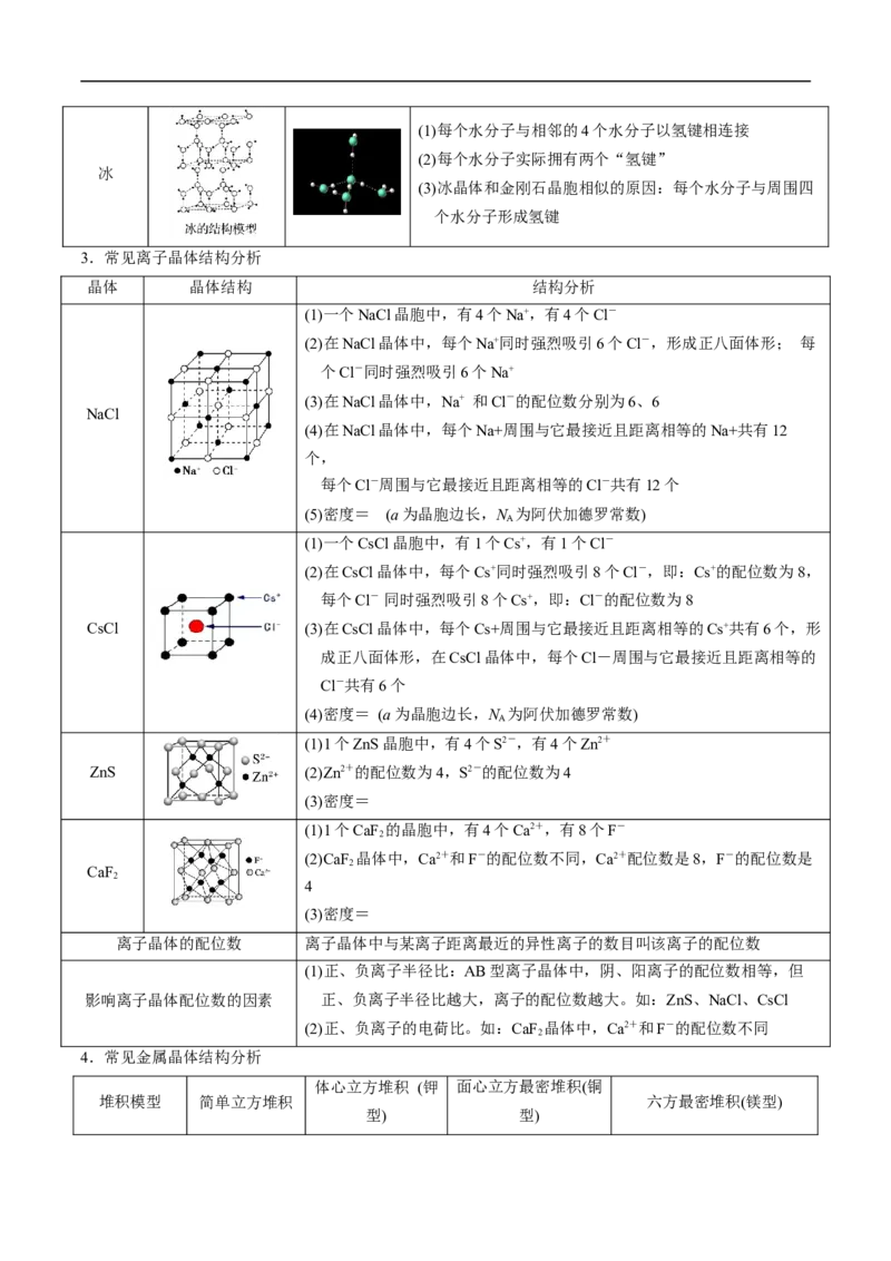 考点48晶体结构与性质（原卷版）_05高考化学_通用版（老高考）复习资料_2023年复习资料_一轮复习_备战2023年高考化学一轮复习考点帮（全国通用）