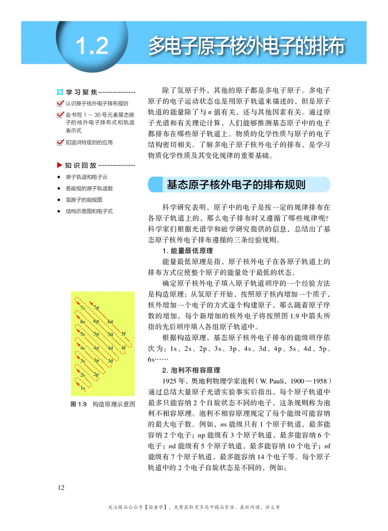 普通高中教科书&middot;化学选择性必修2物质结构与性质(1)_高中全套电子教材及答案。_01高中电子教材全套_化学_沪科技版_高中年级_选择性必修2物质结构与性质