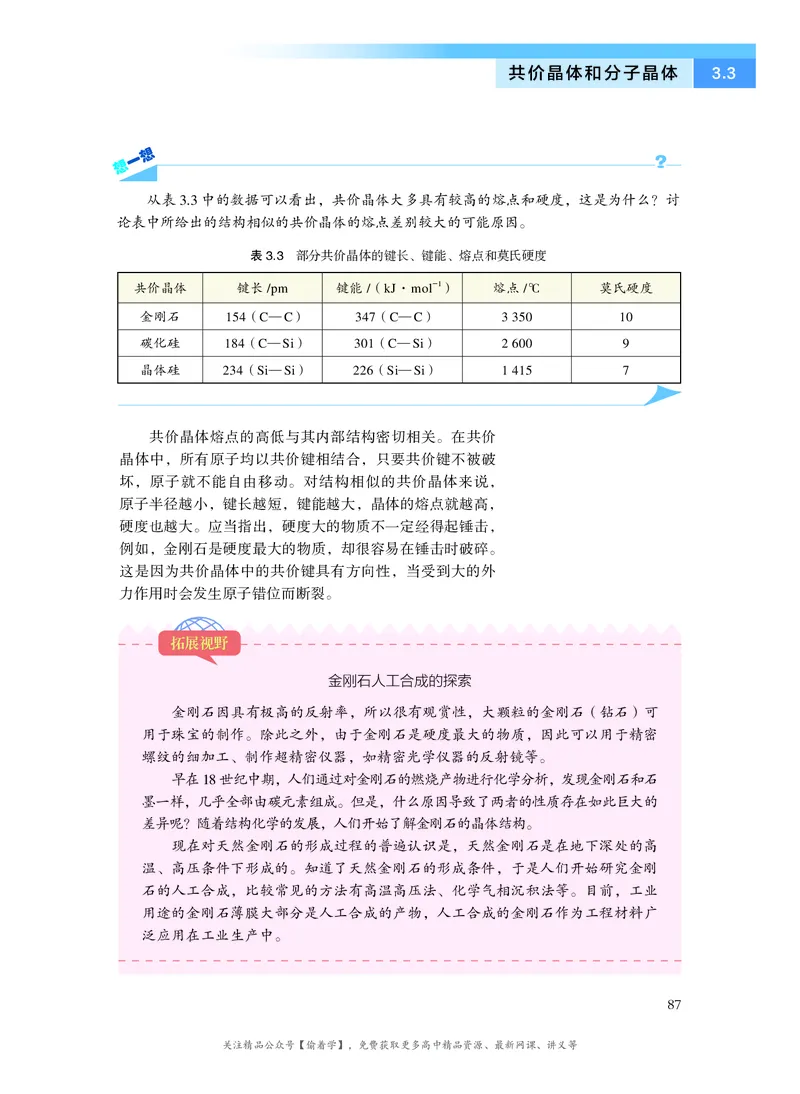 普通高中教科书&middot;化学选择性必修2物质结构与性质(1)_高中全套电子教材及答案。_01高中电子教材全套_化学_沪科技版_高中年级_选择性必修2物质结构与性质