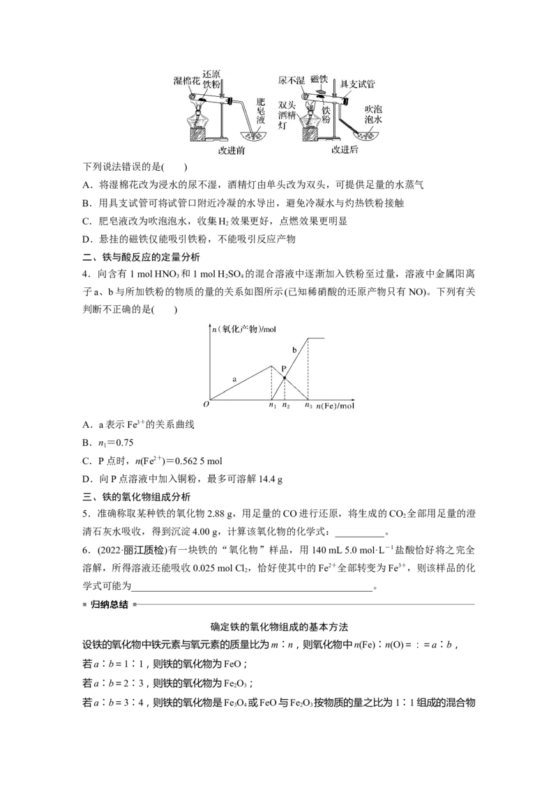 第4章第15讲　铁及其氧化物和氢氧化物_05高考化学_2024年新高考资料_1.2024一轮复习_2024年高考化学一轮复习讲义（新人教新高考版）_学生版在此文件夹_大一轮复习讲义