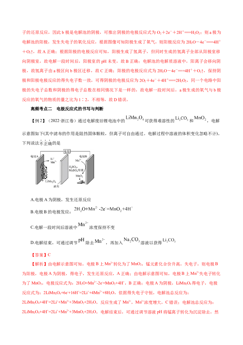 第17讲电解池金属的腐蚀与防护（讲）-2023年高考化学一轮复习讲练测（解析版）_05高考化学_新高考复习资料_2023年新高考资料_一轮复习