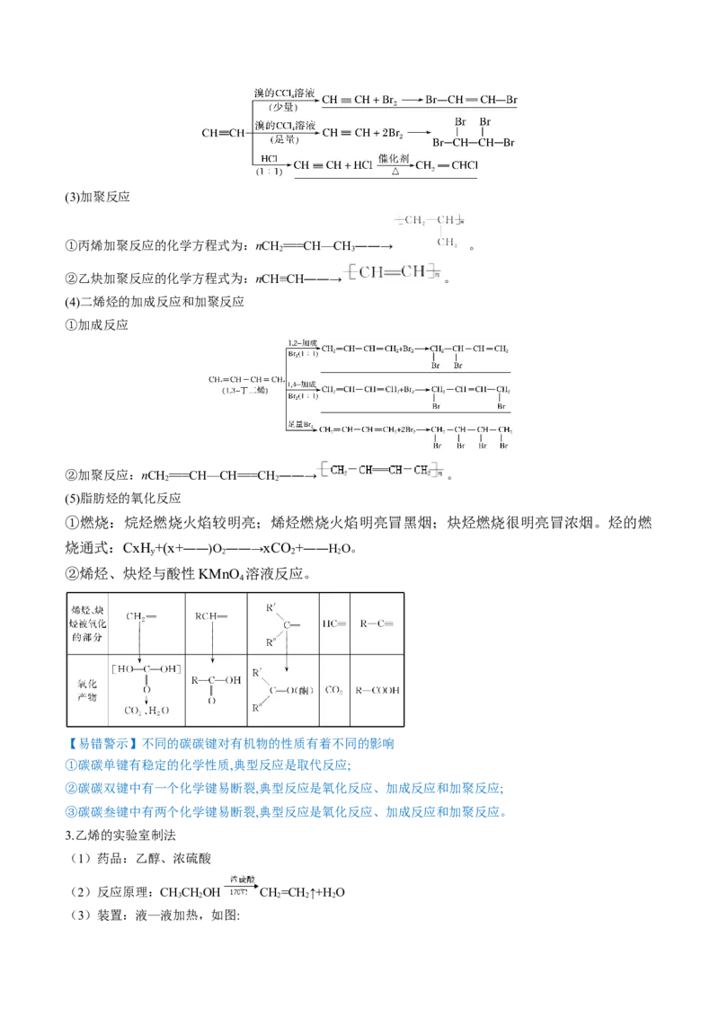 第37讲烃（讲义）（原卷版）_05高考化学_2024年新高考资料_1.2024一轮复习_2024年高考化学一轮复习讲练测（新教材新高考）_第37讲烃（讲义）