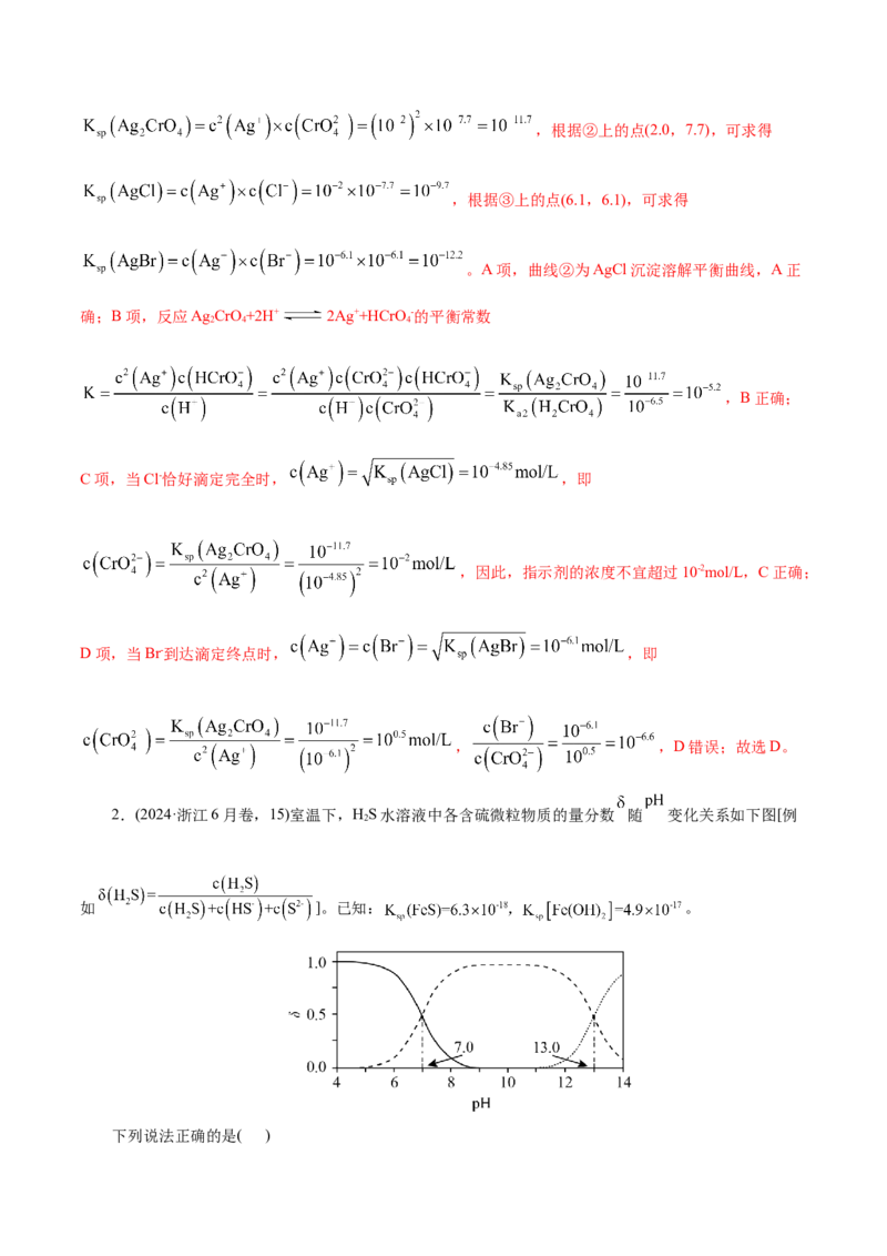 第04讲沉淀溶解平衡(讲义)(解析版)_05高考化学_2025年新高考资料_一轮复习_2025年高考化学一轮复习讲练测（新教材新高考）_第八章水溶液中的离子反应与平衡