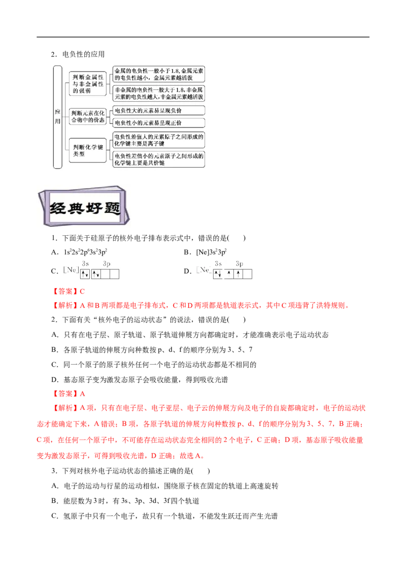 考点46原子结构与性质（解析版）_05高考化学_通用版（老高考）复习资料_2023年复习资料_一轮复习_备战2023年高考化学一轮复习考点帮（全国通用）