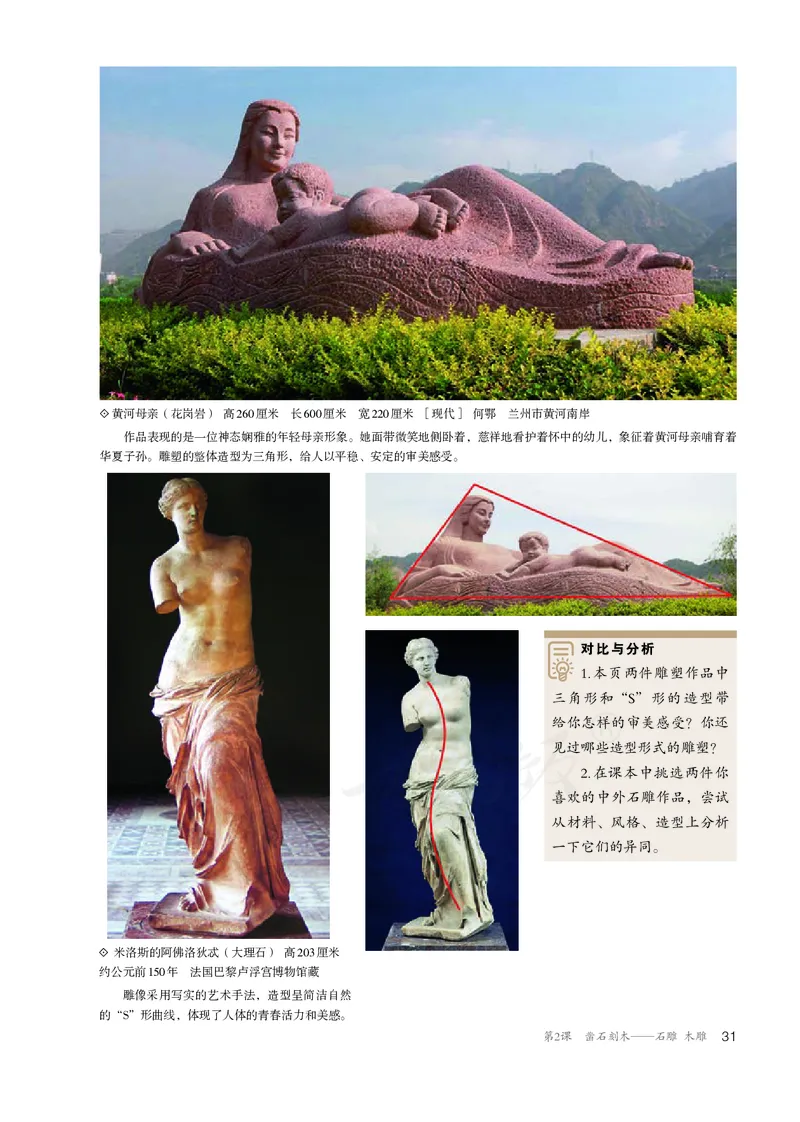 普通高中教科书&middot;美术选择性必修3雕塑(1)_高中全套电子教材及答案。_01高中电子教材全套_美术_人教版_高中年级_选择性必修3雕塑