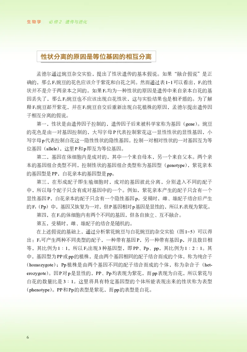 普通高中教科书&middot;生物学必修2遗传与进化(1)_高中全套电子教材及答案。_01高中电子教材全套_生物学_浙科版_高中年级_必修2遗传与进化