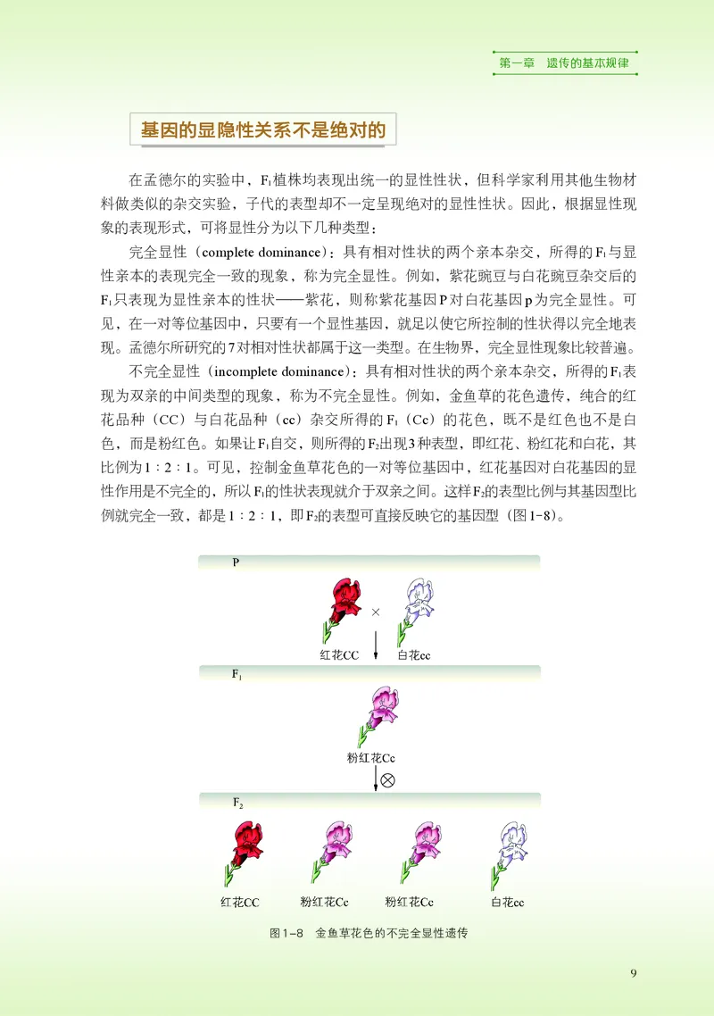 普通高中教科书&middot;生物学必修2遗传与进化(1)_高中全套电子教材及答案。_01高中电子教材全套_生物学_浙科版_高中年级_必修2遗传与进化