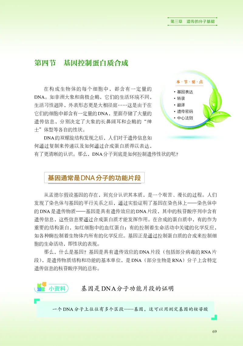 普通高中教科书&middot;生物学必修2遗传与进化(1)_高中全套电子教材及答案。_01高中电子教材全套_生物学_浙科版_高中年级_必修2遗传与进化