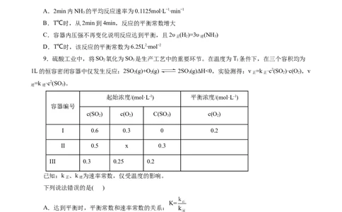 考点23化学平衡常数(好题冲关)(原卷版)_05高考化学_通用版（老高考）复习资料_2024年复习资料_完备战2024年高考化学一轮复习考点帮（全国通用）