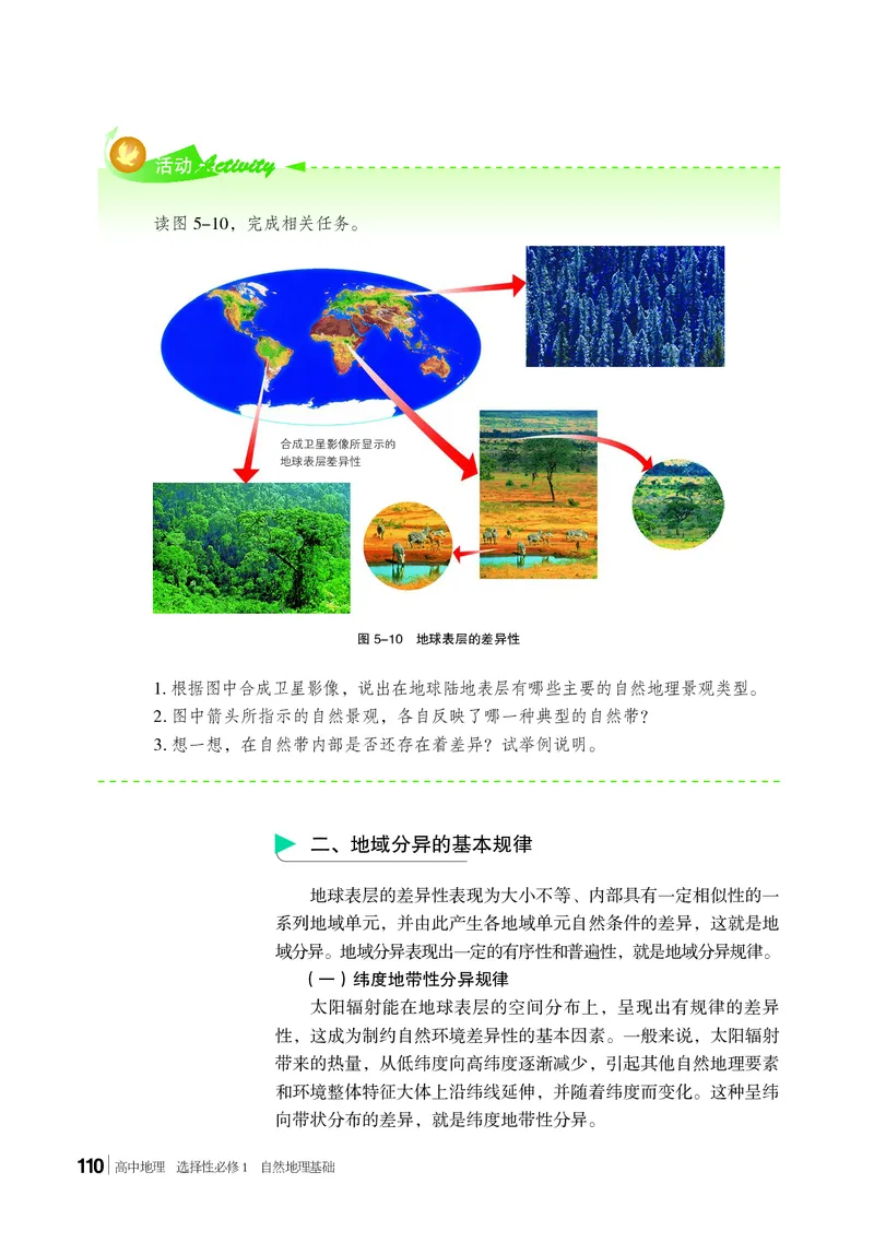 普通高中教科书&middot;地理选择性必修1自然地理基础(1)_高中全套电子教材及答案。_01高中电子教材全套_地理_湘教版_高中年级_选择性必修1自然地理基础