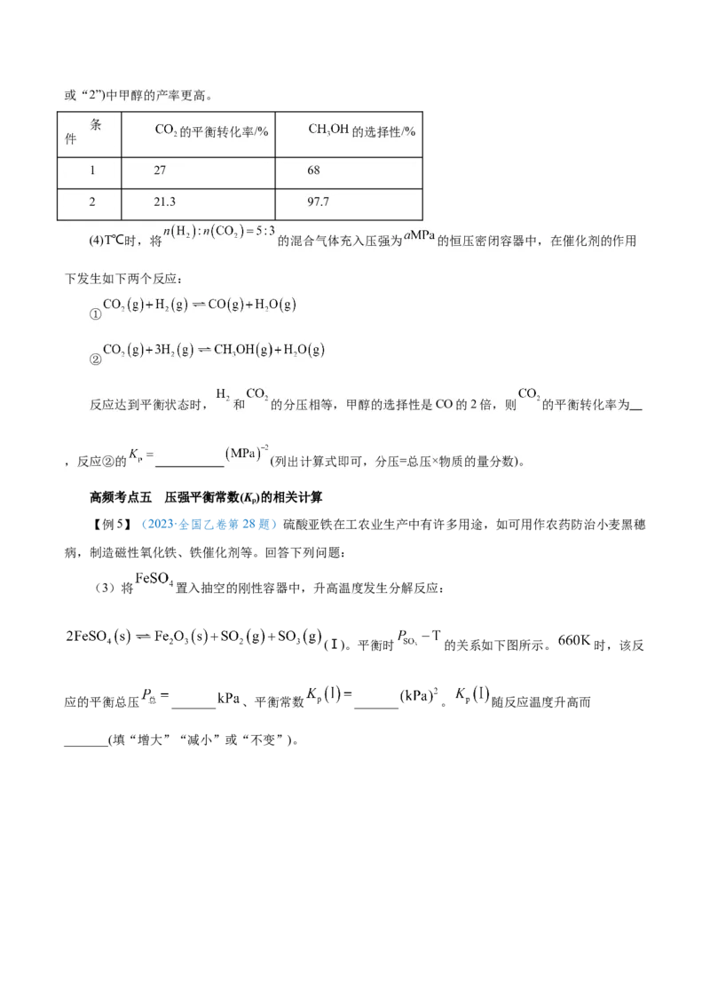 第20讲化学平衡常数及转化率的计算（讲）-2024年高考化学大一轮复习精讲精练+专题讲座（原卷版）_05高考化学_2024年新高考资料_1.2024一轮复习