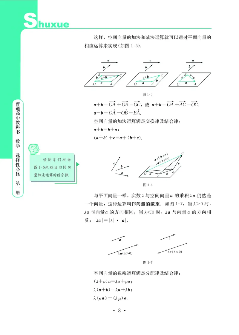 普通高中教科书&middot;数学选择性必修第一册(1)_高中全套电子教材及答案。_01高中电子教材全套_数学_鄂教版_高中年级_选择性必修第一册