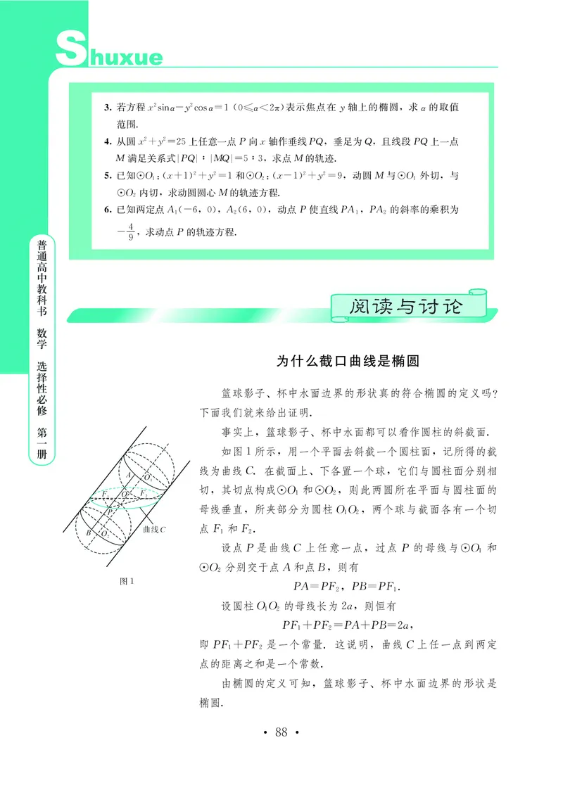 普通高中教科书&middot;数学选择性必修第一册(1)_高中全套电子教材及答案。_01高中电子教材全套_数学_鄂教版_高中年级_选择性必修第一册
