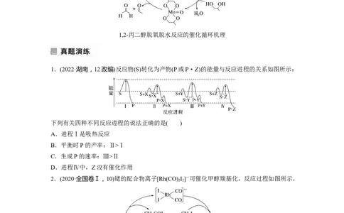 第1部分专题突破　专题13　题型专攻3　化学反应历程图像分析_05高考化学_通用版（老高考）复习资料_2023年复习资料_二轮复习_2023年高考化学二轮复习讲义+课件（全国版）_学生版