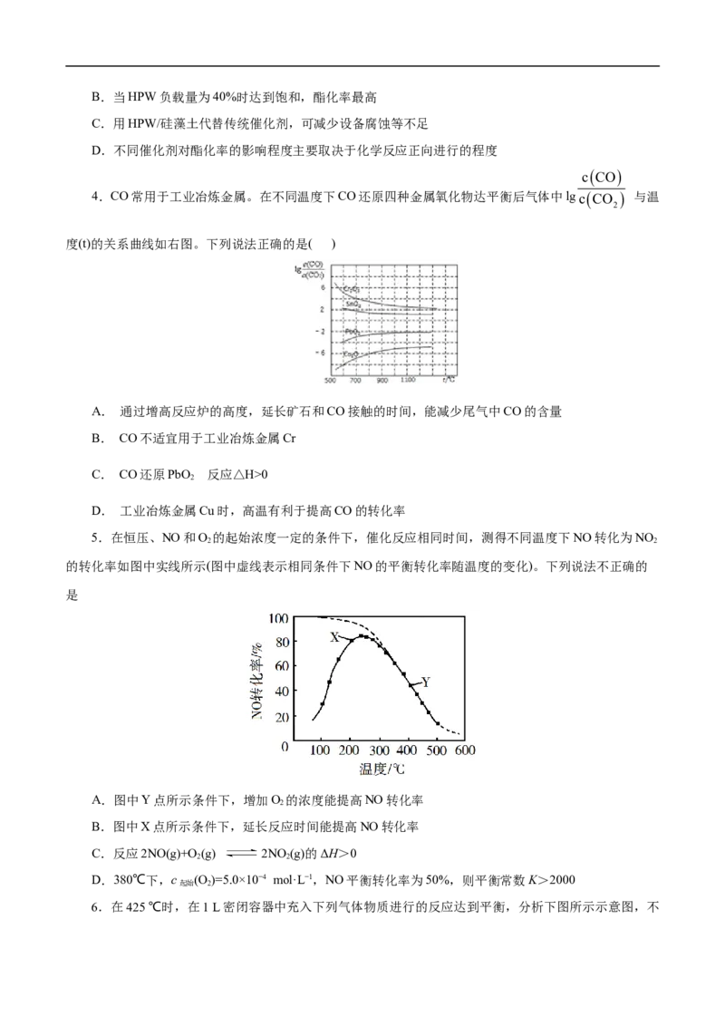 考点25化学反应速率与平衡图象（原卷版）_05高考化学_通用版（老高考）复习资料_2023年复习资料_一轮复习_备战2023年高考化学一轮复习考点帮（全国通用）