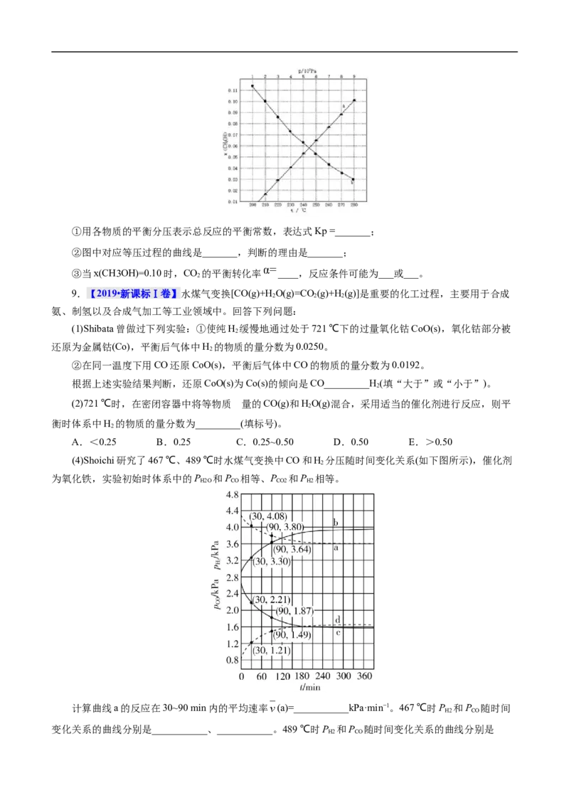 考点25化学反应速率与平衡图象（原卷版）_05高考化学_通用版（老高考）复习资料_2023年复习资料_一轮复习_备战2023年高考化学一轮复习考点帮（全国通用）