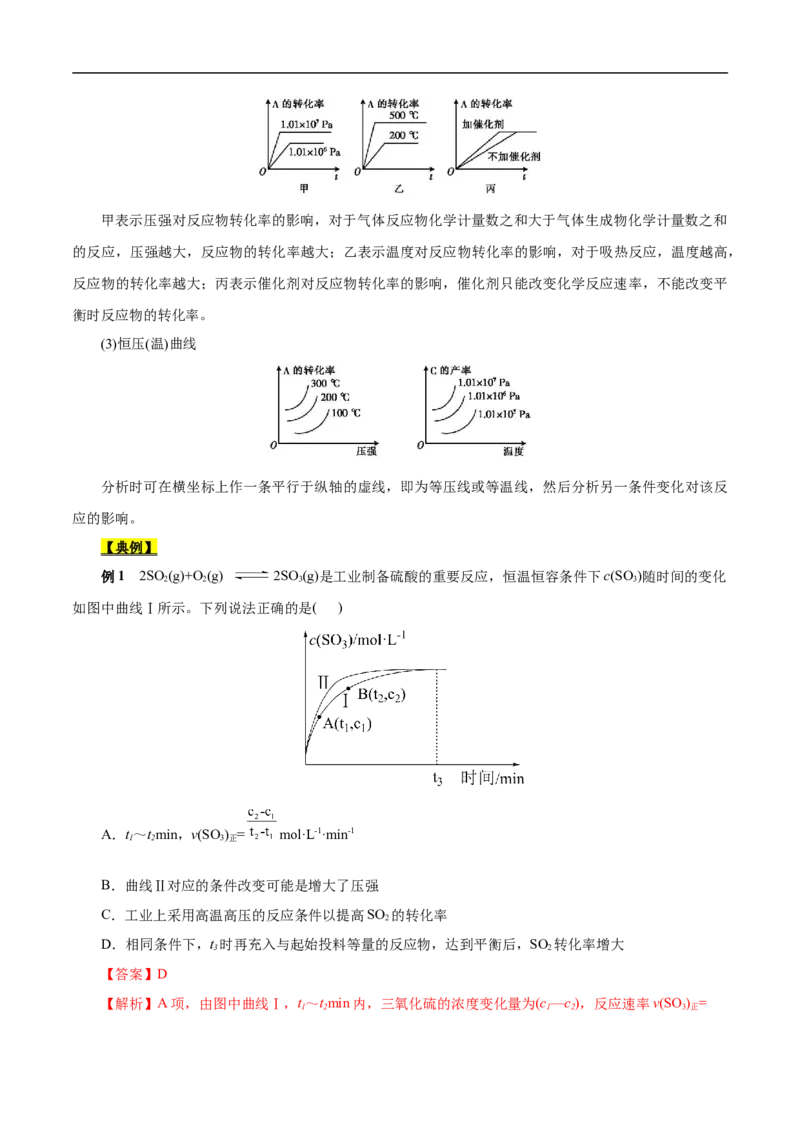 考点25化学反应速率与平衡图象（原卷版）_05高考化学_通用版（老高考）复习资料_2023年复习资料_一轮复习_备战2023年高考化学一轮复习考点帮（全国通用）