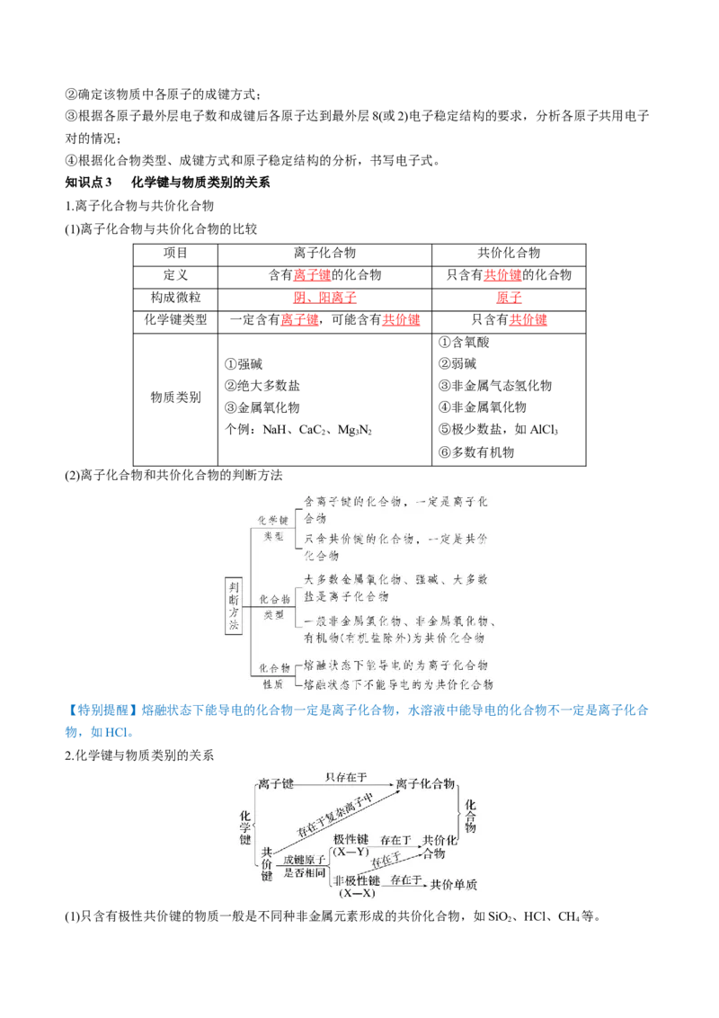 第18讲化学键（讲义）（解析版）_05高考化学_2024年新高考资料_1.2024一轮复习_2024年高考化学一轮复习讲练测（新教材新高考）