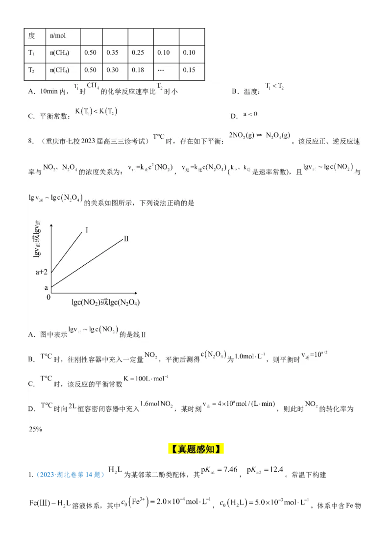 考点3化学平衡常数及转化率的计算（核心考点精讲精练）-备战2024年高考化学一轮复习考点帮（新高考专用）（原卷版）_05高考化学_新高考复习资料_2024年新高考资料_一轮复习资料
