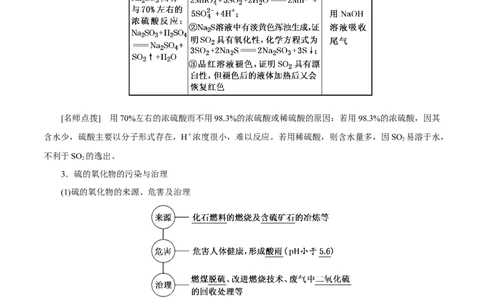 考向11硫及其化合物-备战2023年高考化学一轮复习考点微专题（新高考地区专用）_05高考化学_新高考复习资料_2023年新高考资料_一轮复习