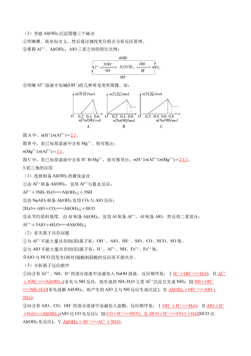 第03讲镁、铝及其重要化合物（讲义）（解析版）_05高考化学_2025年新高考资料_一轮复习_2025年高考化学一轮复习讲练测（新教材新高考）_第三章金属及其化合物