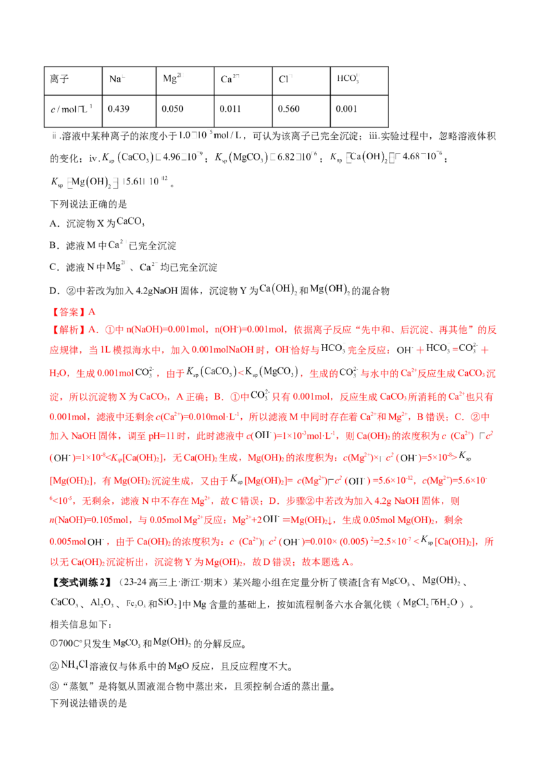 第03讲镁、铝及其重要化合物（讲义）（解析版）_05高考化学_2025年新高考资料_一轮复习_2025年高考化学一轮复习讲练测（新教材新高考）_第三章金属及其化合物