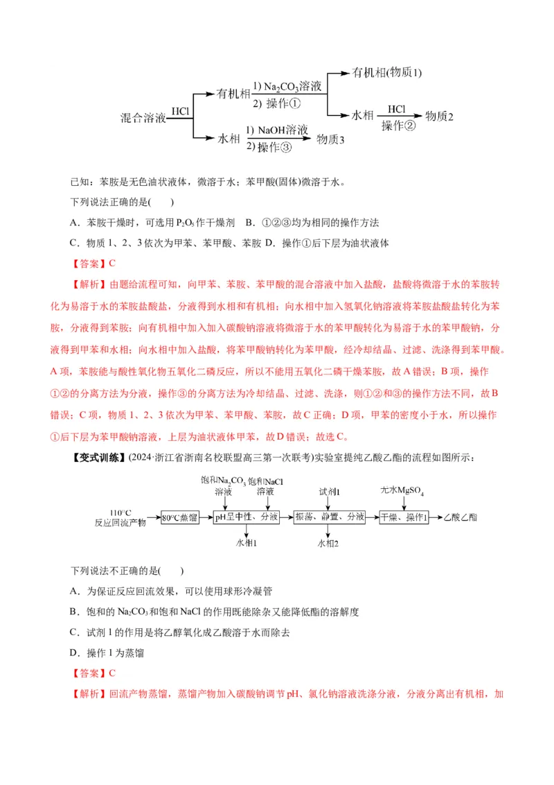 第02讲物质的分离、提纯与检验(讲义)(解析版)_05高考化学_2025年新高考资料_一轮复习_2025年高考化学一轮复习讲练测（新教材新高考）_第十章化学实验基础与探究