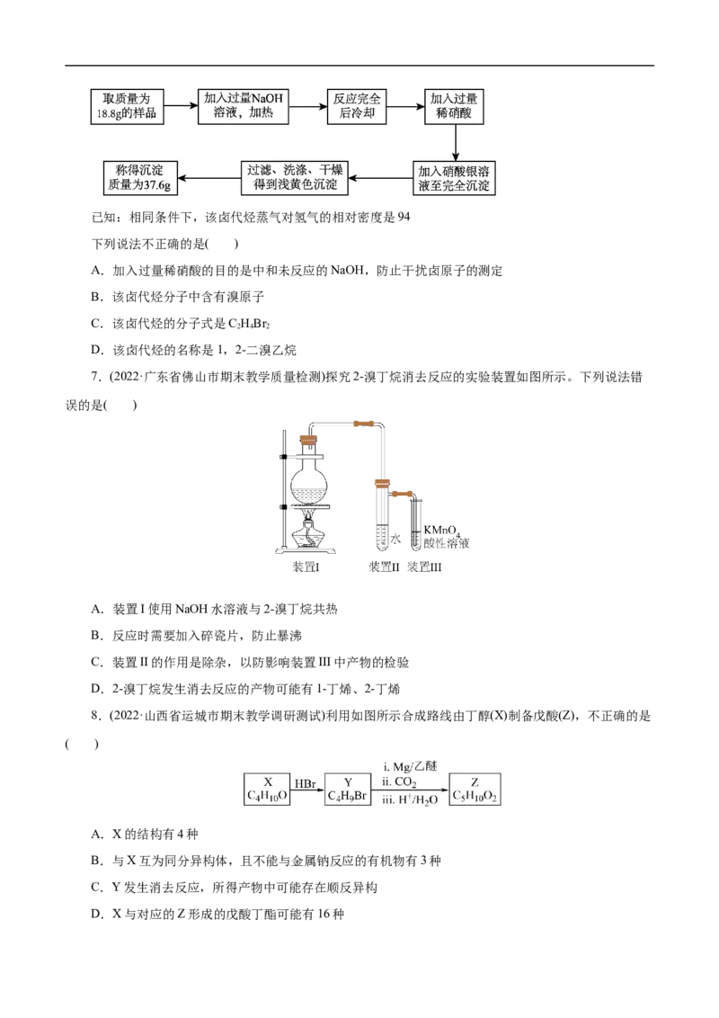 考点35卤代烃（原卷版）_05高考化学_通用版（老高考）复习资料_2023年复习资料_一轮复习_备战2023年高考化学一轮复习考点帮（全国通用）