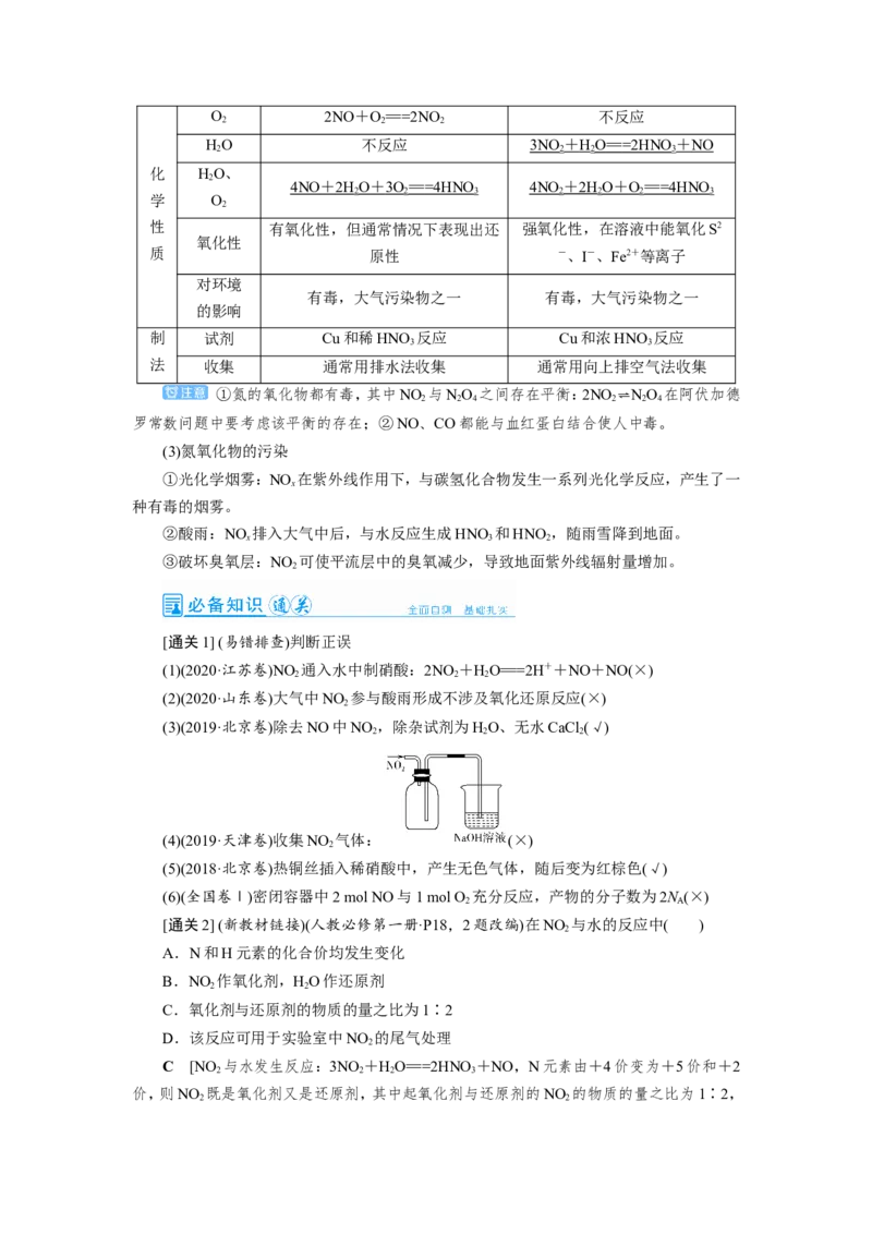 第5讲氮及其重要化合物（教案）_05高考化学_新高考复习资料_2022年新高考资料_2022届一轮复习讲练结合_第四章非金属及其化合物_第5讲氮及其重要化合物