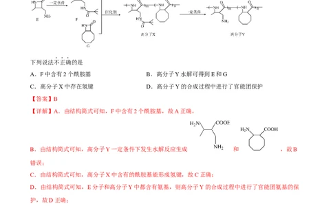 考向32生物大分子有机高分子-备战2023年高考化学一轮复习考点微专题（新高考地区专用）_05高考化学_新高考复习资料_2023年新高考资料_一轮复习