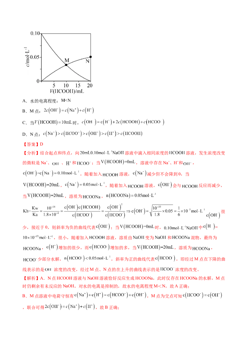 考点31盐类的水解（核心考点精讲精练）-备战2025年高考化学一轮复习考点帮（新高考通用）（解析版）_05高考化学_2025年新高考资料_一轮复习_备战2025年高考化学一轮复习考点帮