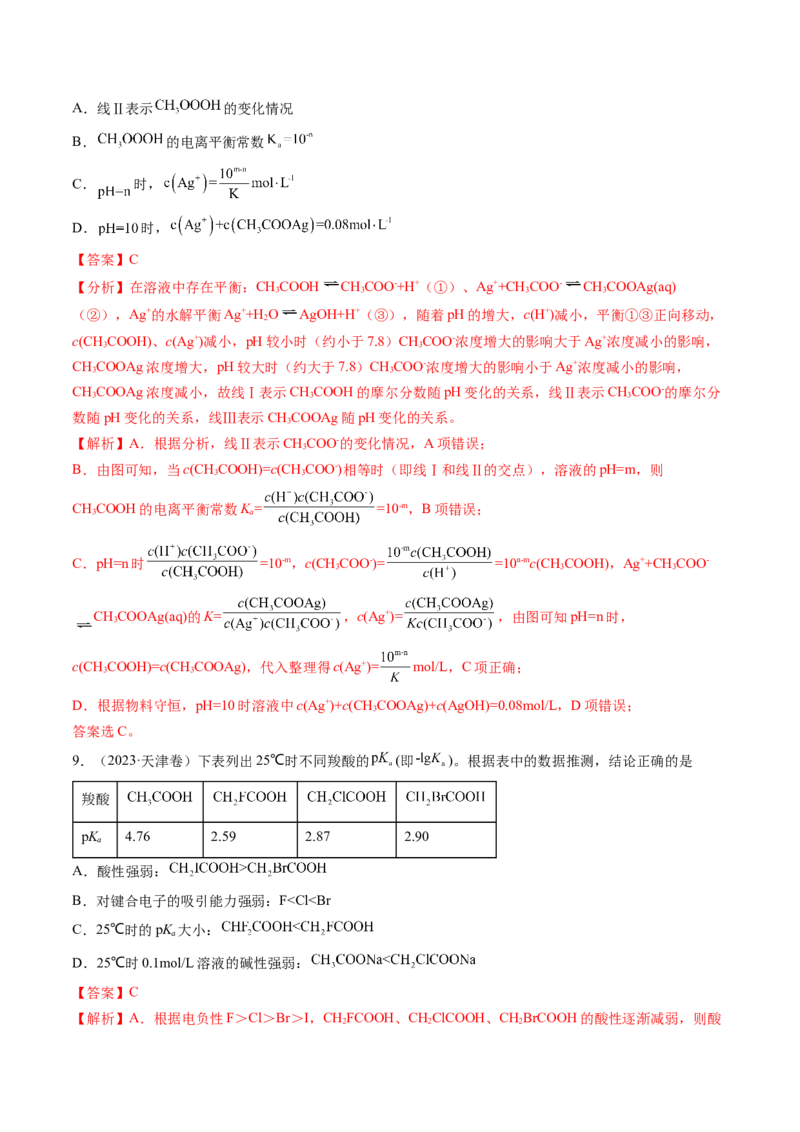 考点31盐类的水解（核心考点精讲精练）-备战2025年高考化学一轮复习考点帮（新高考通用）（解析版）_05高考化学_2025年新高考资料_一轮复习_备战2025年高考化学一轮复习考点帮