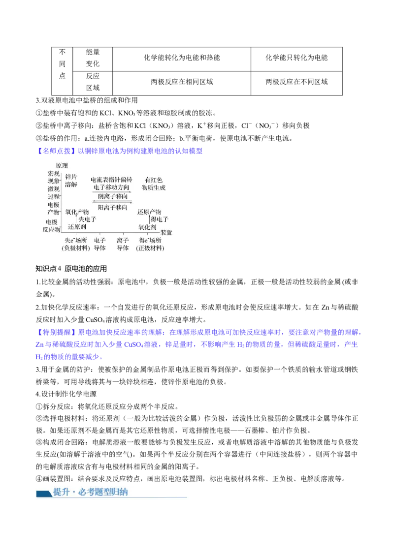 第22讲原电池化学电源（讲义）（原卷版）_05高考化学_2024年新高考资料_1.2024一轮复习_2024年高考化学一轮复习讲练测（新教材新高考）_第22讲原电池化学电源（讲义）