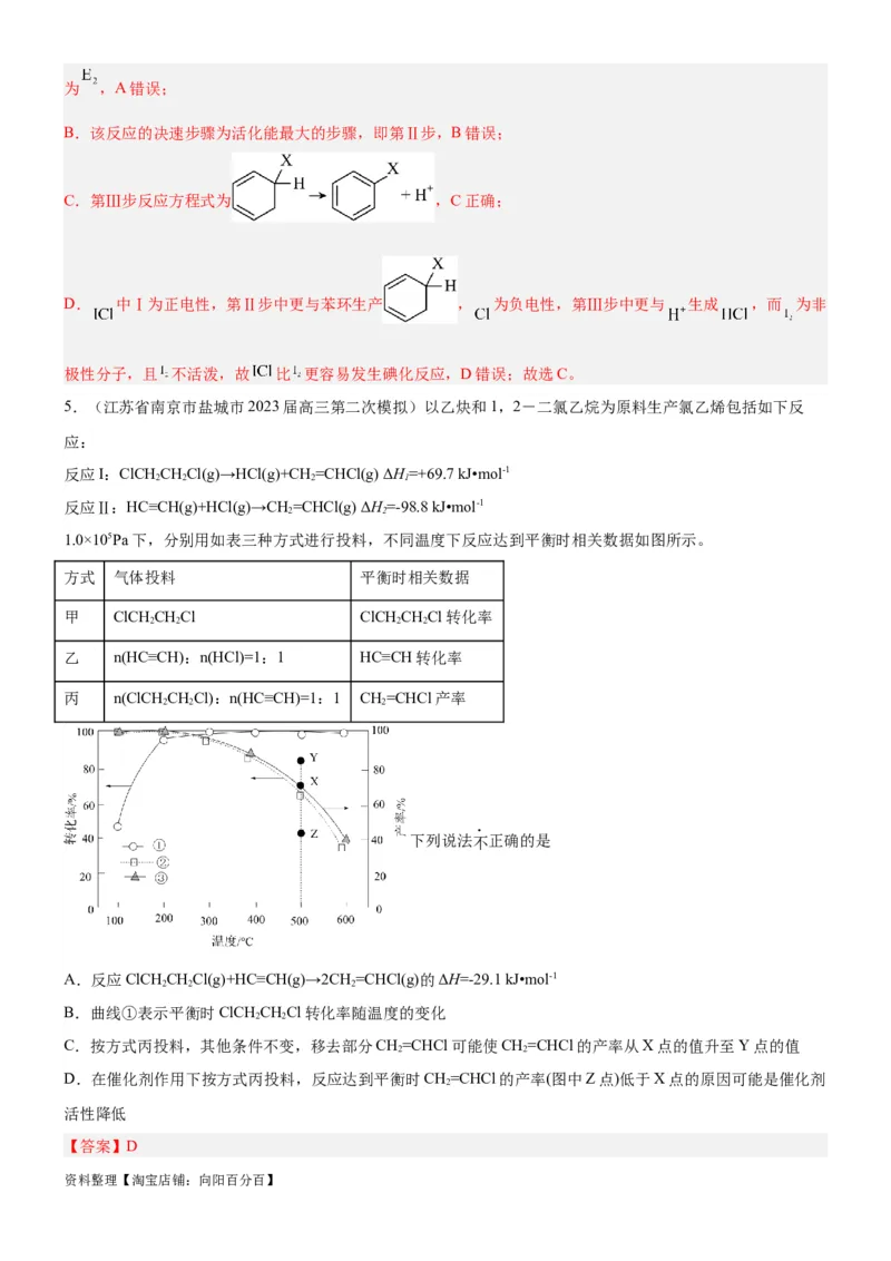 考点1化学反应的热效应（核心考点精讲精练）-备战2024年高考化学一轮复习考点帮（新高考专用）（教师版）_05高考化学_新高考复习资料_2024年新高考资料_一轮复习资料