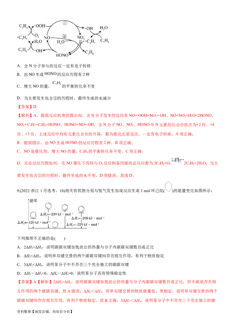 考点1化学反应的热效应（核心考点精讲精练）-备战2024年高考化学一轮复习考点帮（新高考专用）（教师版）_05高考化学_新高考复习资料_2024年新高考资料_一轮复习资料
