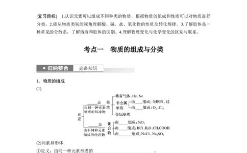 第1章第1讲　物质的组成、性质和转化_05高考化学_2024年新高考资料_1.2024一轮复习_2024年高考化学一轮复习讲义（新人教新高考版）_学生版在此文件夹_大一轮复习讲义