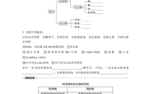 第1章第1讲　物质的组成、性质和转化_05高考化学_2024年新高考资料_1.2024一轮复习_2024年高考化学一轮复习讲义（新人教新高考版）_学生版在此文件夹_大一轮复习讲义