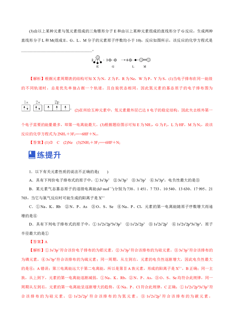 第29讲原子结构与性质（练）-2023年高考化学一轮复习讲练测（新教材新高考）（解析版）_05高考化学_新高考复习资料_2023年新高考资料_一轮复习