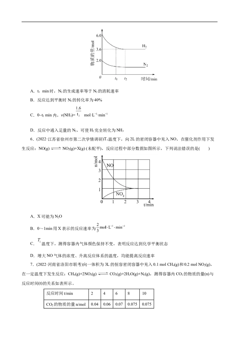 考点21化学反应速率（原卷版）_05高考化学_通用版（老高考）复习资料_2023年复习资料_一轮复习_备战2023年高考化学一轮复习考点帮（全国通用）
