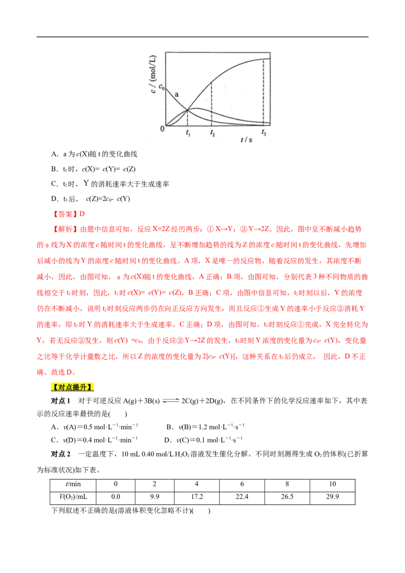 考点21化学反应速率（原卷版）_05高考化学_通用版（老高考）复习资料_2023年复习资料_一轮复习_备战2023年高考化学一轮复习考点帮（全国通用）