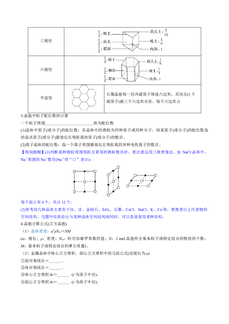 第20讲晶体结构与性质（讲义）（原卷版）_05高考化学_2024年新高考资料_1.2024一轮复习_2024年高考化学一轮复习讲练测（新教材新高考）_第20讲晶体结构与性质（讲义）