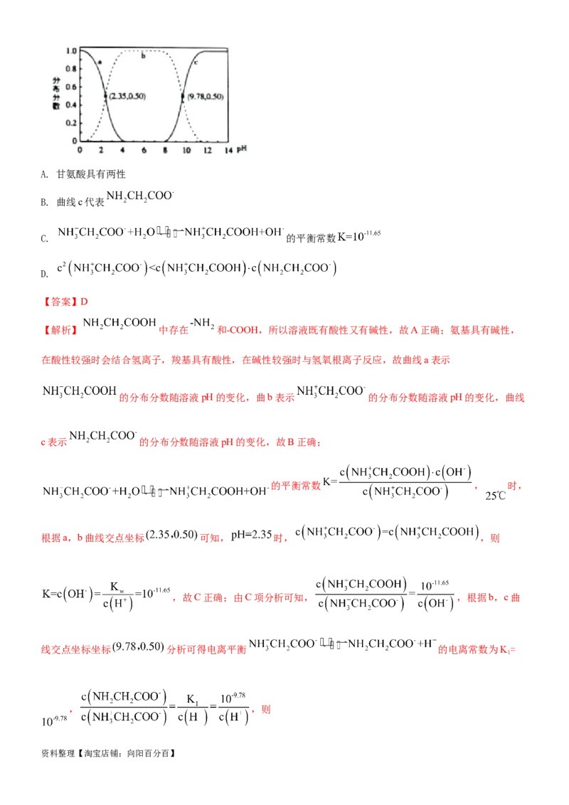 考点3盐类水解（核心考点精讲精练（解析版）_05高考化学_新高考复习资料_2024年新高考资料_一轮复习资料_完备战2024年高考化学一轮复习考点帮（新高考专用）