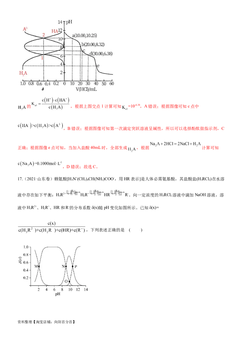 考点3盐类水解（核心考点精讲精练（解析版）_05高考化学_新高考复习资料_2024年新高考资料_一轮复习资料_完备战2024年高考化学一轮复习考点帮（新高考专用）