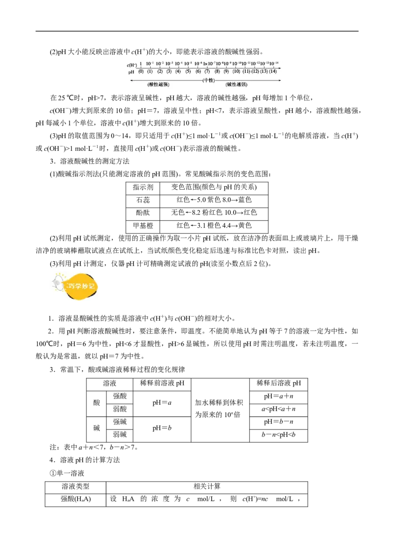 考点27水的电离与溶液的pH(核心考点精讲精练)_05高考化学_通用版（老高考）复习资料_2024年复习资料_完备战2024年高考化学一轮复习考点帮（全国通用）