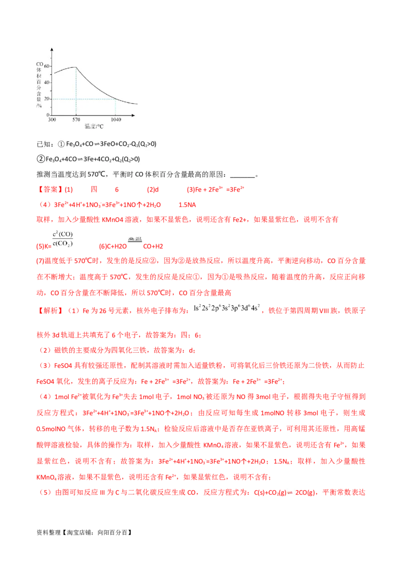 第10讲铁及其化合物（教师版）_05高考化学_新高考复习资料_2024年新高考资料_一轮复习资料_大一轮课堂2024年高考化学大一轮复习课件+习题_习题