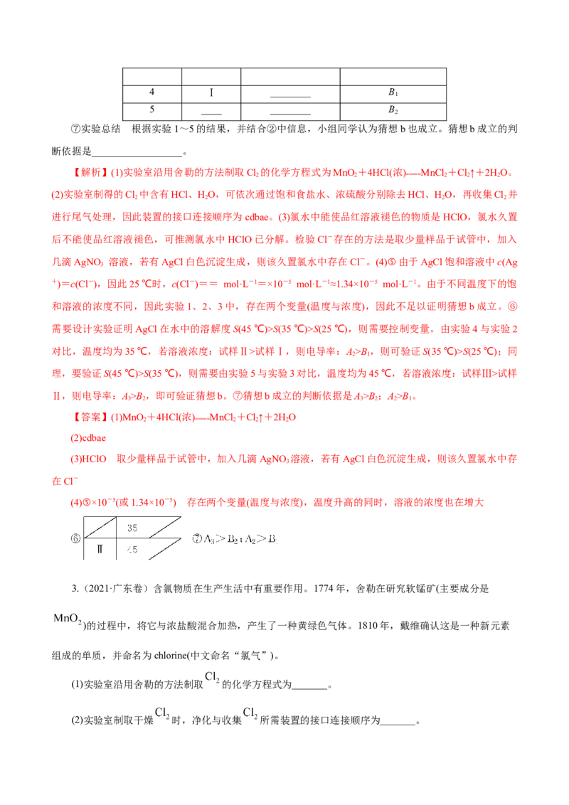 第28讲定性、定量实验（练）-2023年高考化学一轮复习讲练测（新教材新高考）（解析版）_05高考化学_新高考复习资料_2023年新高考资料_一轮复习