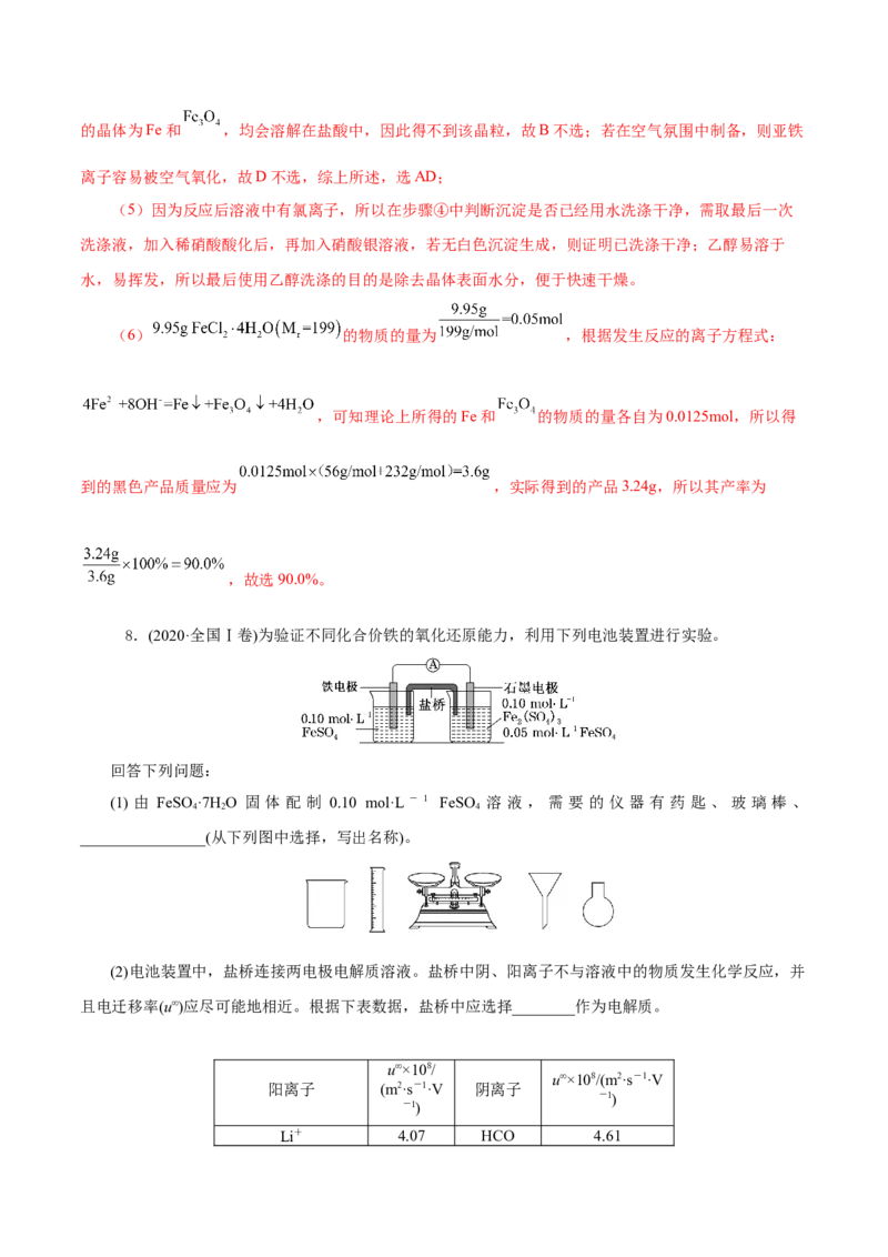 第28讲定性、定量实验（练）-2023年高考化学一轮复习讲练测（新教材新高考）（解析版）_05高考化学_新高考复习资料_2023年新高考资料_一轮复习