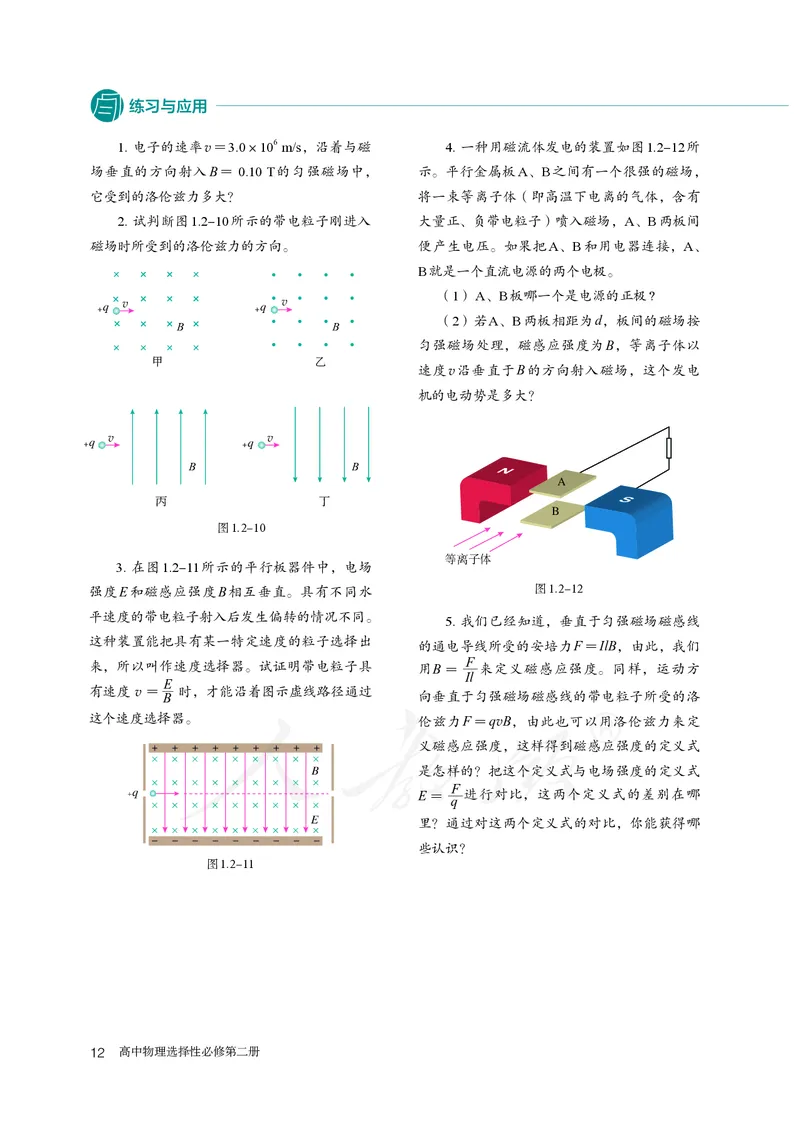 普通高中教科书&middot;物理选择性必修第二册(1)_高中全套电子教材及答案。_01高中电子教材全套_物理_人教版_高中年级_选择性必修第二册